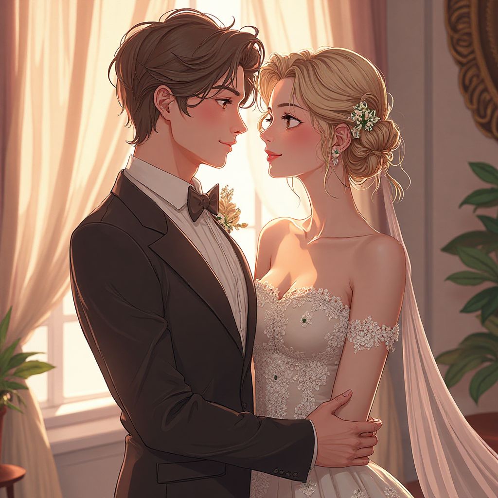 Romantic visual novel game